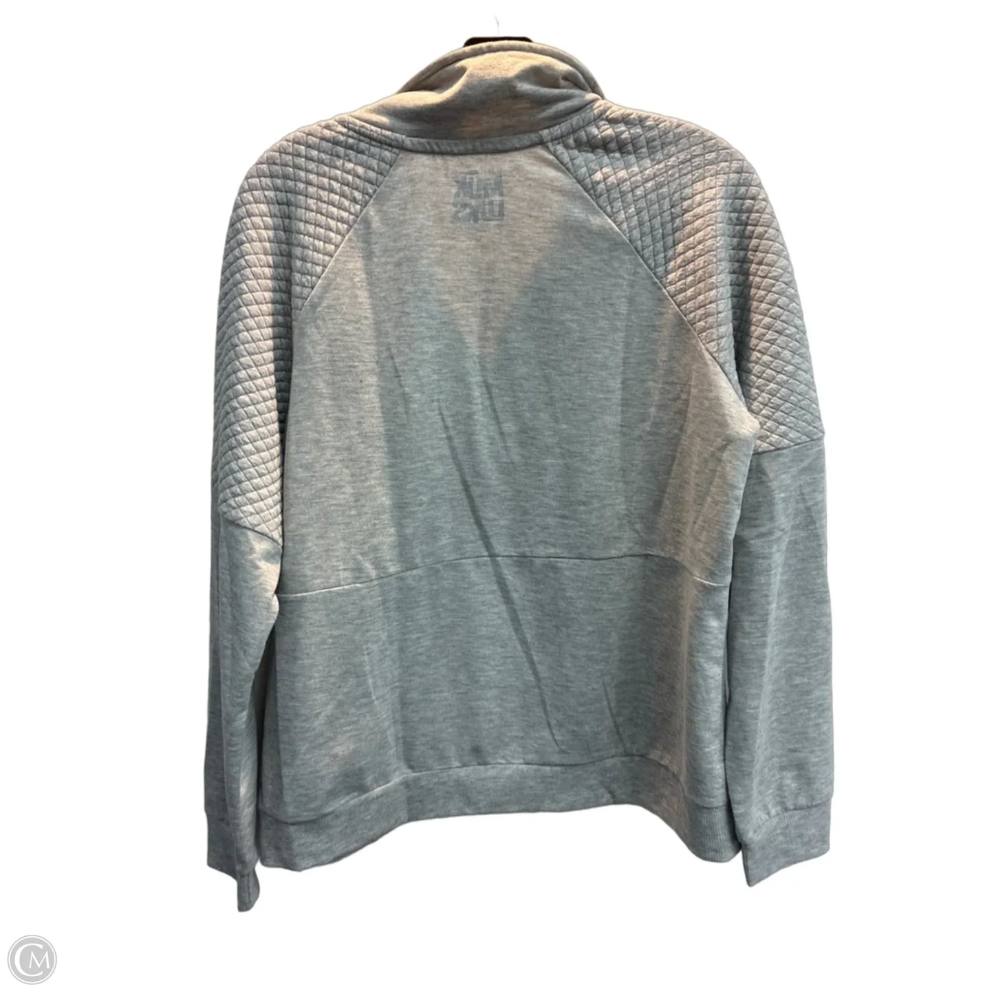 Sweatshirt Collar By Muk Luks In Grey, Size: M