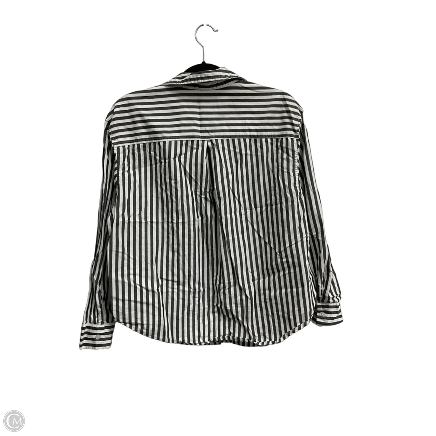 Top Long Sleeve By Maurices In Striped Pattern, Size: M