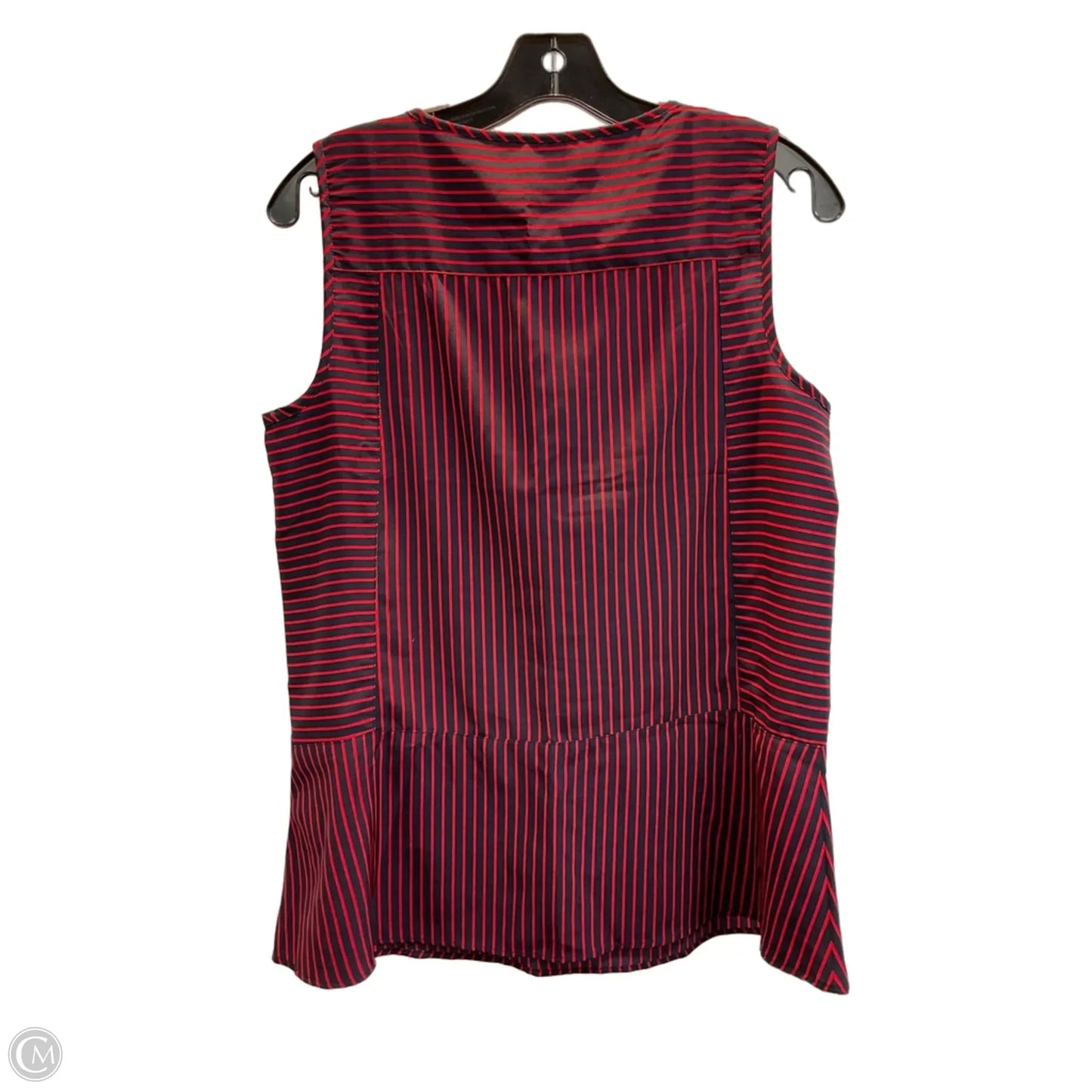 Top Sleeveless By Tommy Hilfiger In Striped Pattern, Size: M
