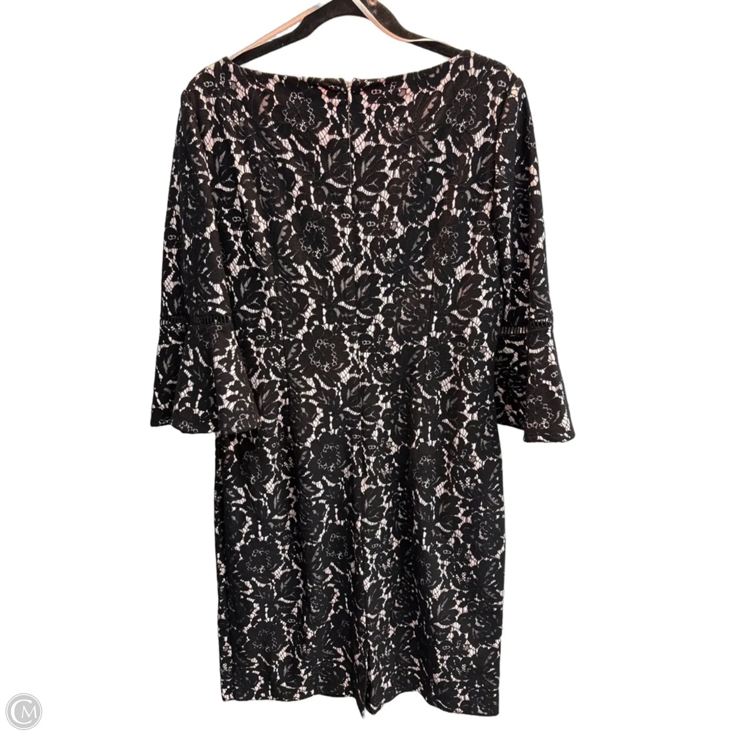 Dress Party Midi By Jessica Howard In Black & Pink, Size: L