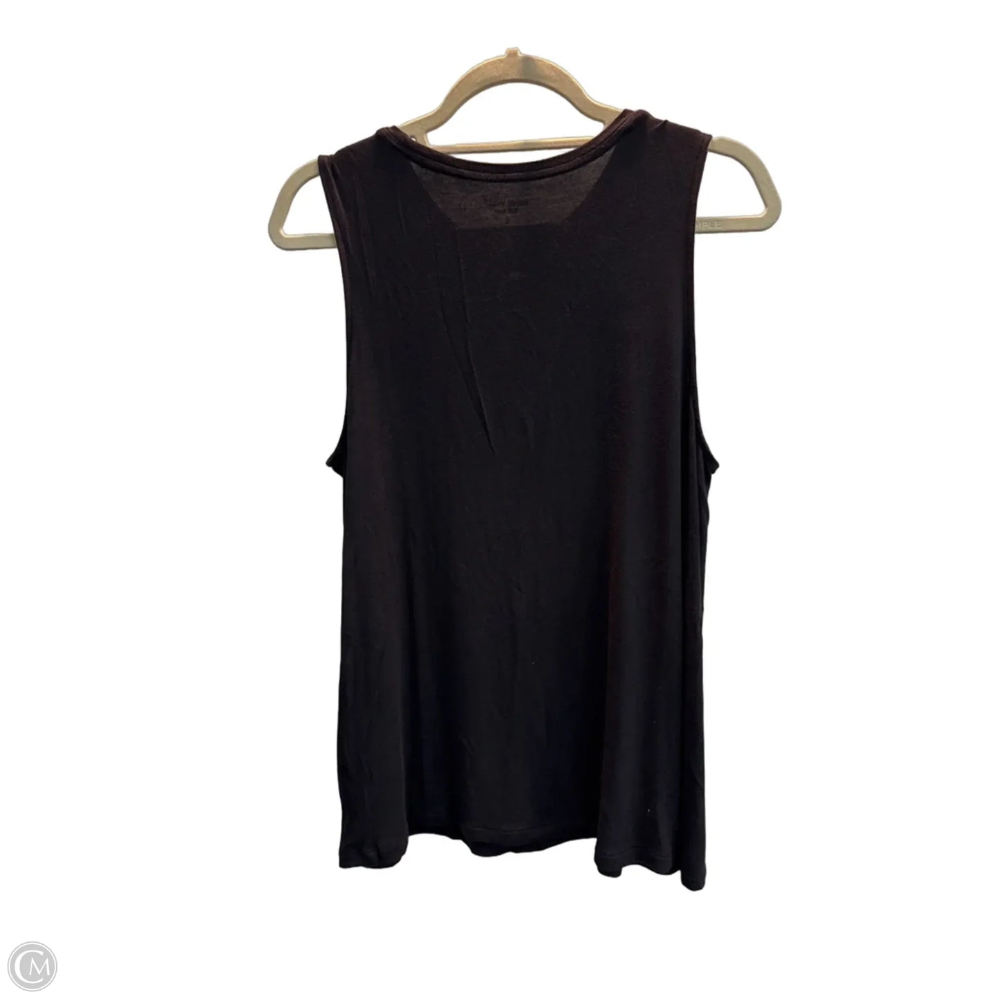 Top Sleeveless Basic By Nine West In Black, Size: L