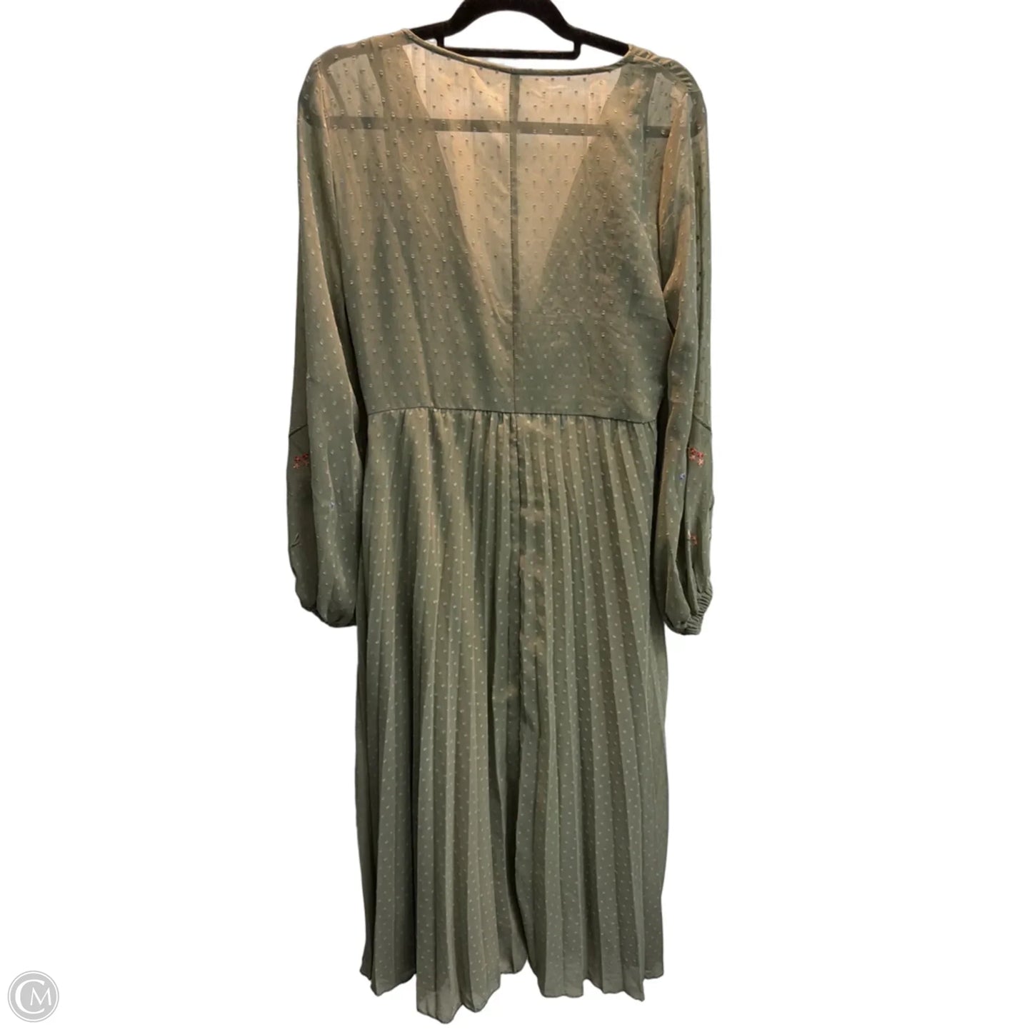 Dress Party Long By Asos In Green, Size: M