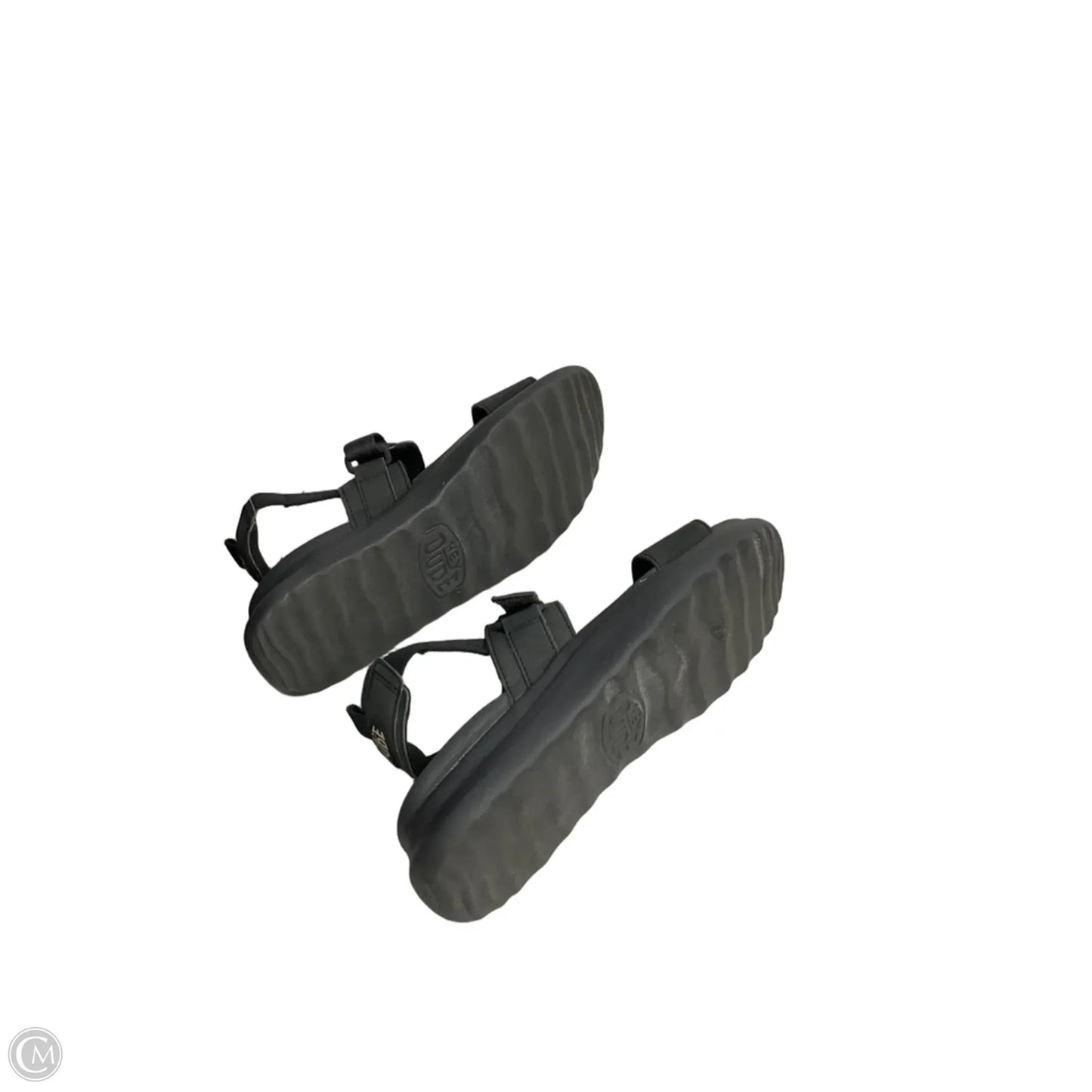 Sandals Flats By Hey Dude In Black, Size: 10