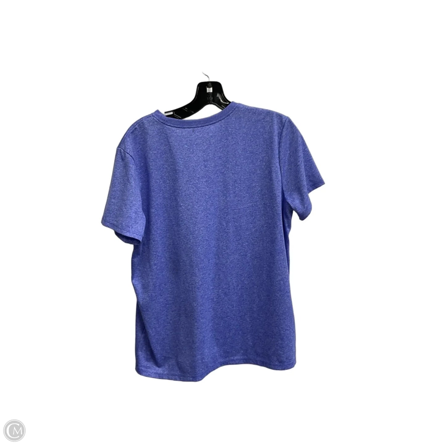 Athletic Top Short Sleeve By Nike Apparel In Blue, Size: L