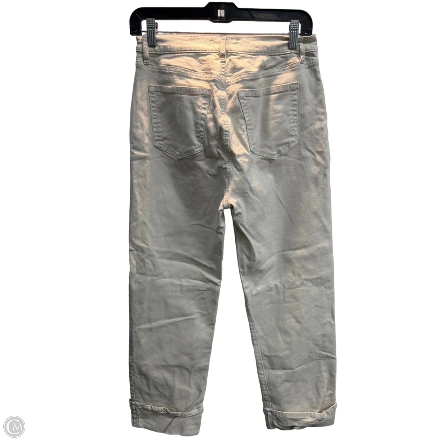 Jeans Straight By Loft In Cream, Size: 2