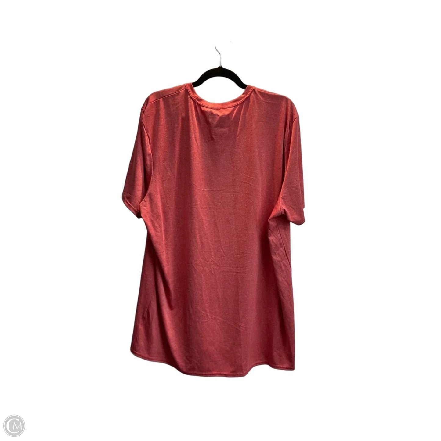 Athletic Top Short Sleeve By Nfl In Red, Size: 2x