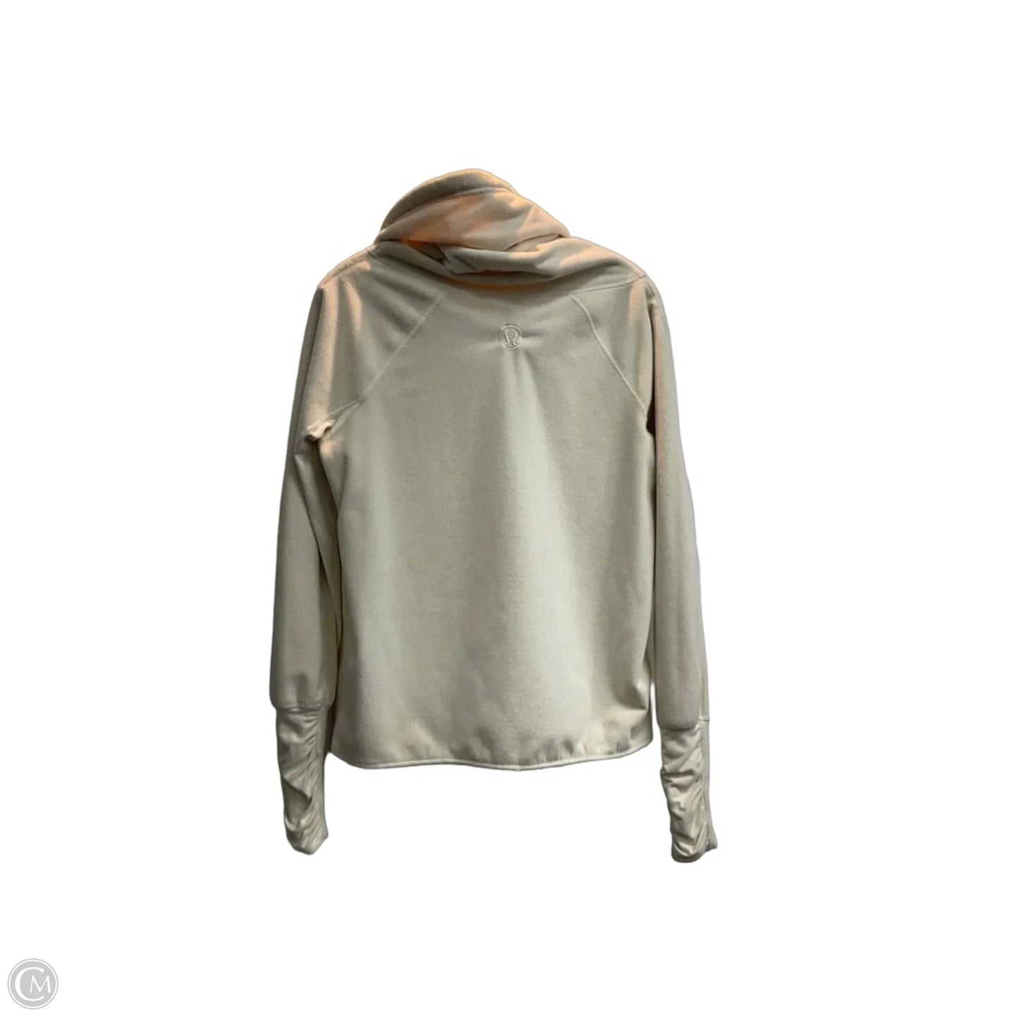 Athletic Sweatshirt Collar By Lululemon In Cream, Size: M