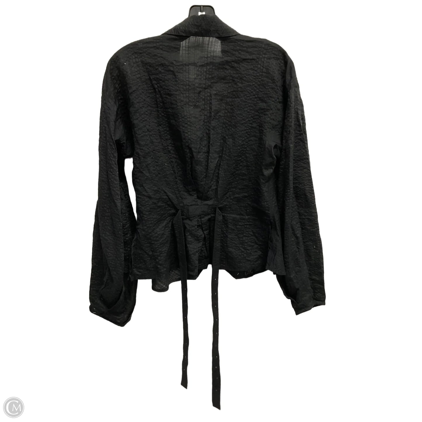 Top Long Sleeve By Bcbgmaxazria In Black, Size: S
