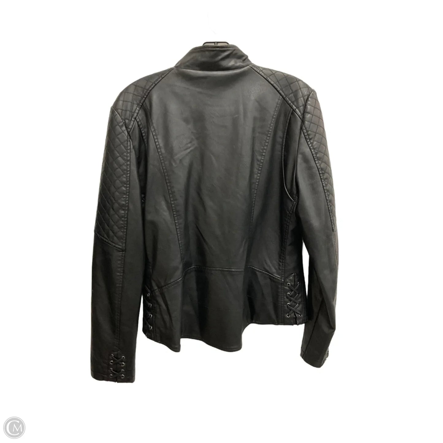 Jacket Moto By Guess In Black, Size: L