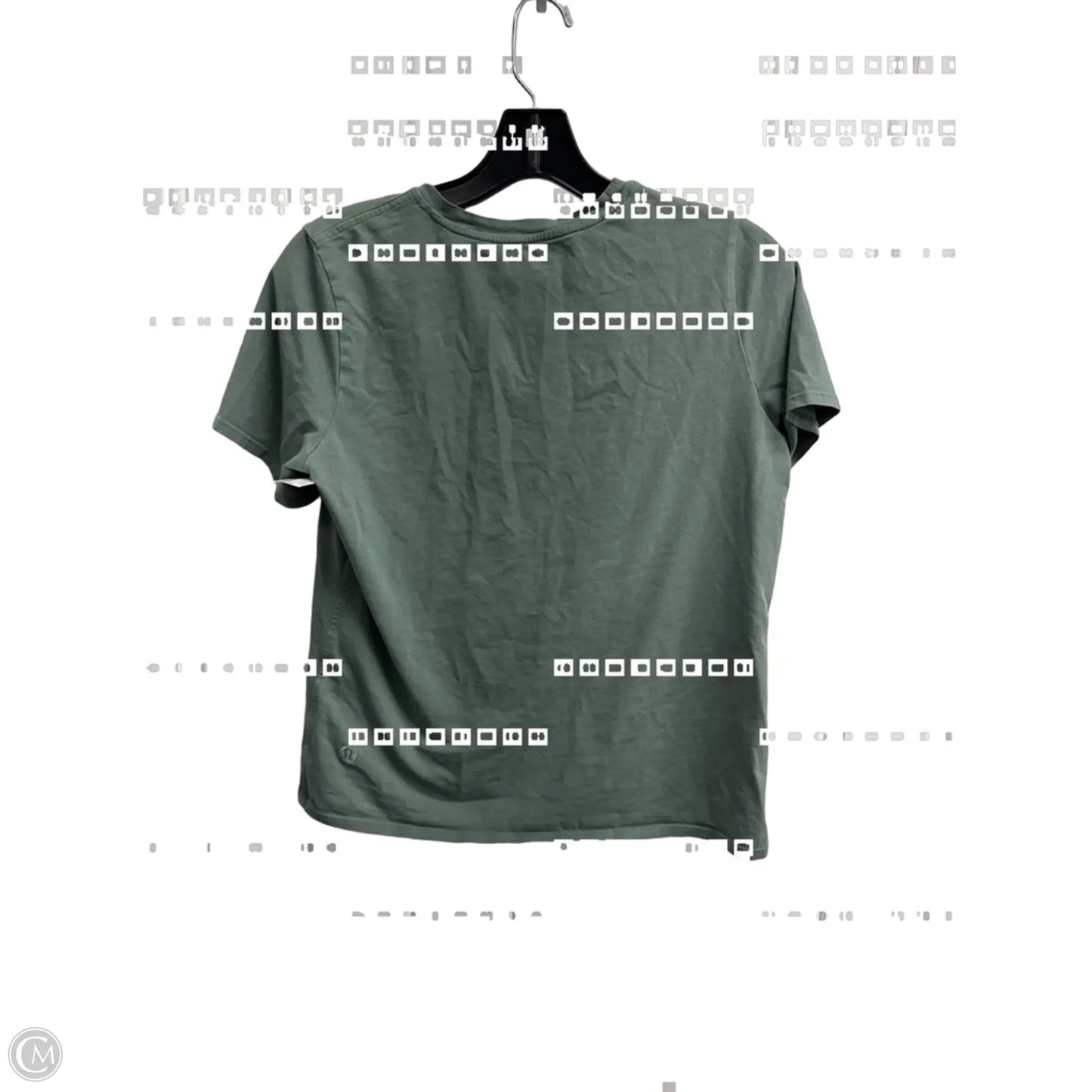 Athletic Top Short Sleeve By Lululemon In Green, Size: S