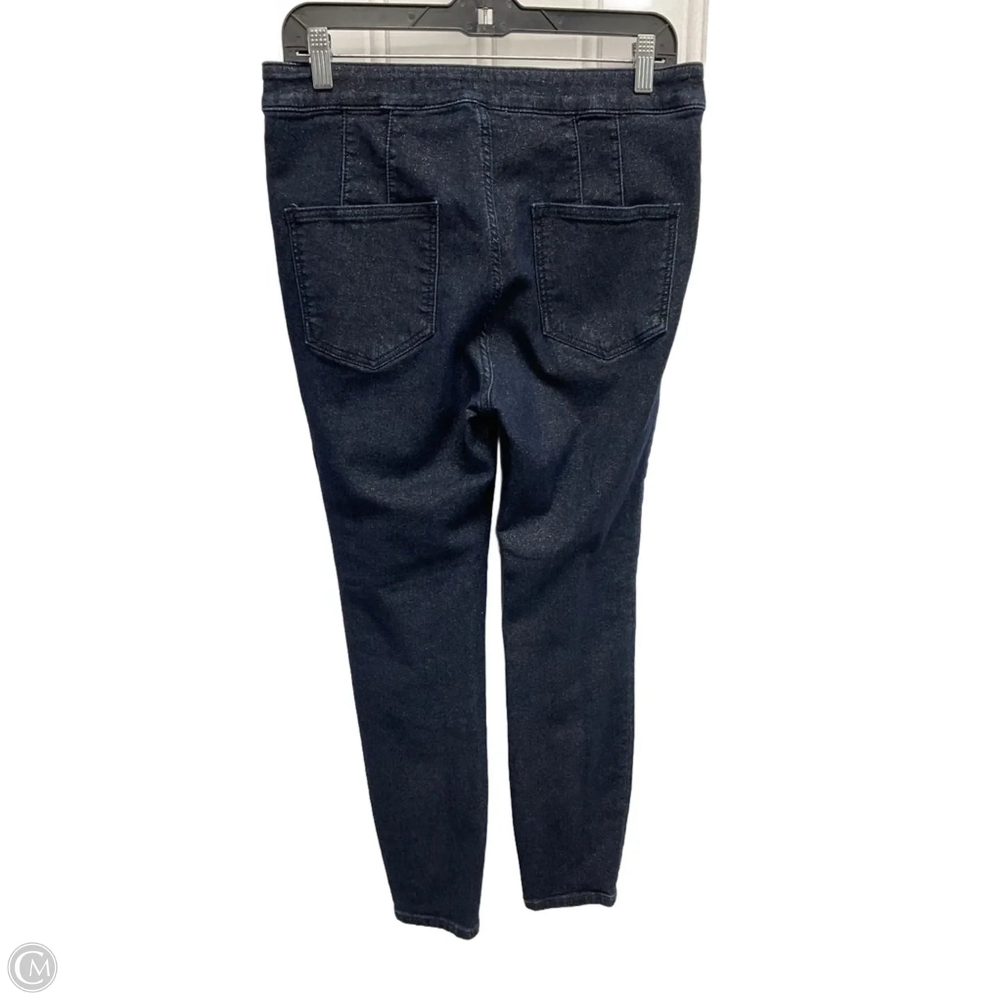 Jeans Skinny By Anthropologie In Navy, Size: 10
