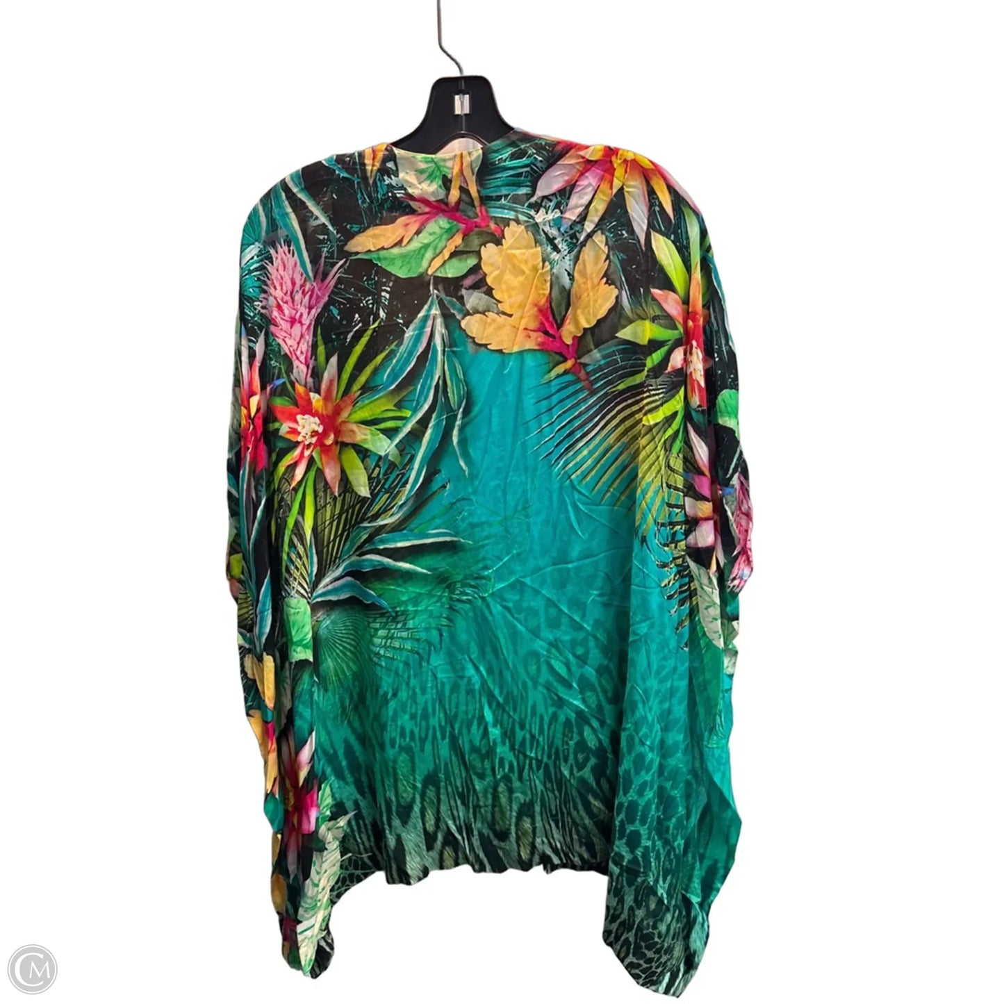 Cardigan By Chicos In Tropical Print, Size: M