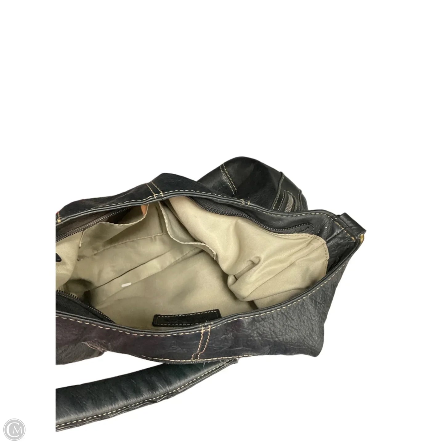 Handbag Leather By Clothes Mentor, Size: Medium
