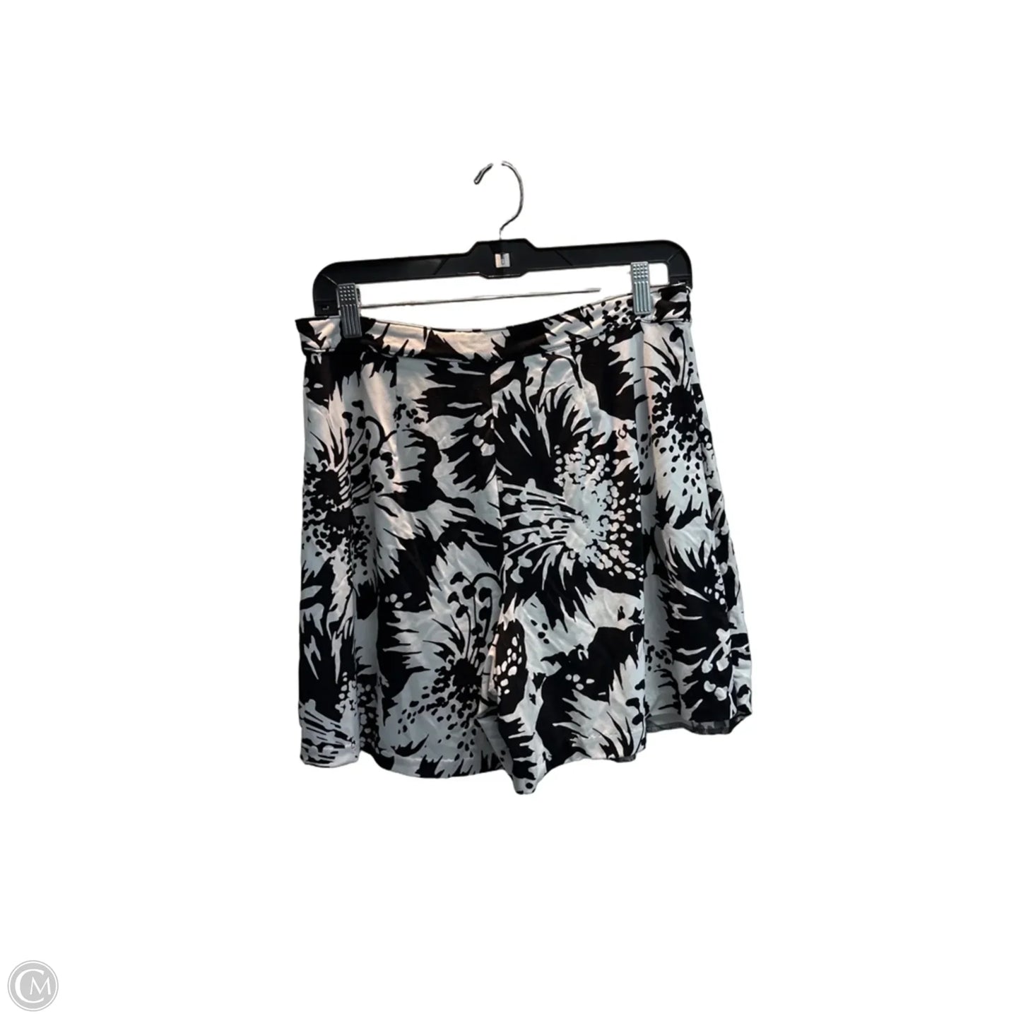 Skort By Michael By Michael Kors In Black & Cream, Size: 6