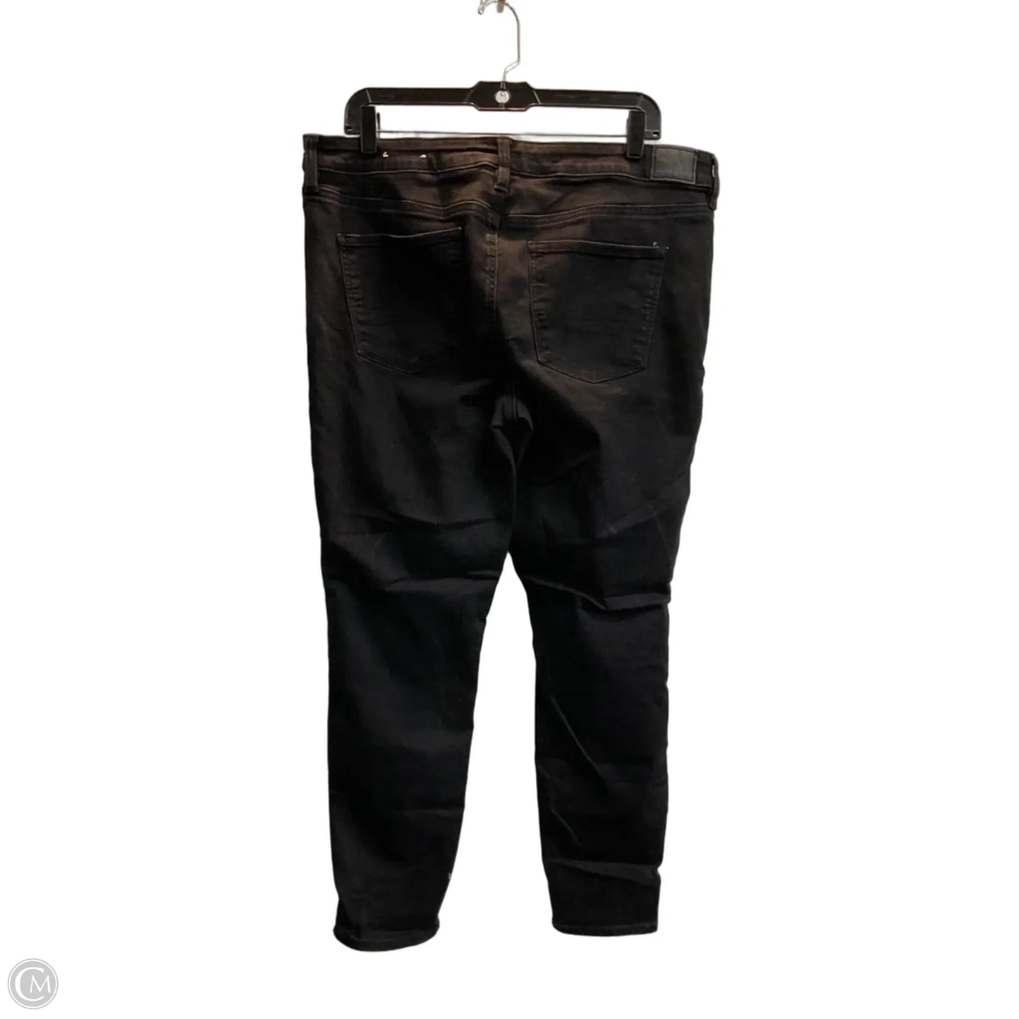 Jeans Straight By American Eagle In Black, Size: 16