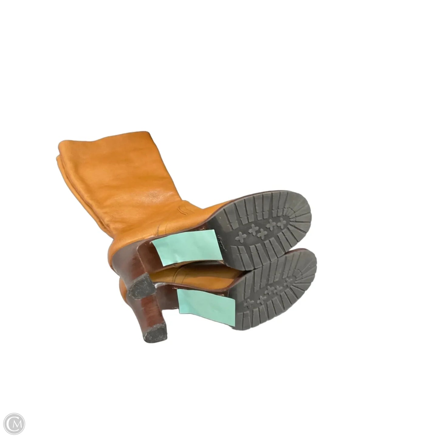 Boots Knee Heels By Cole-haan In Tan, Size: 6.5