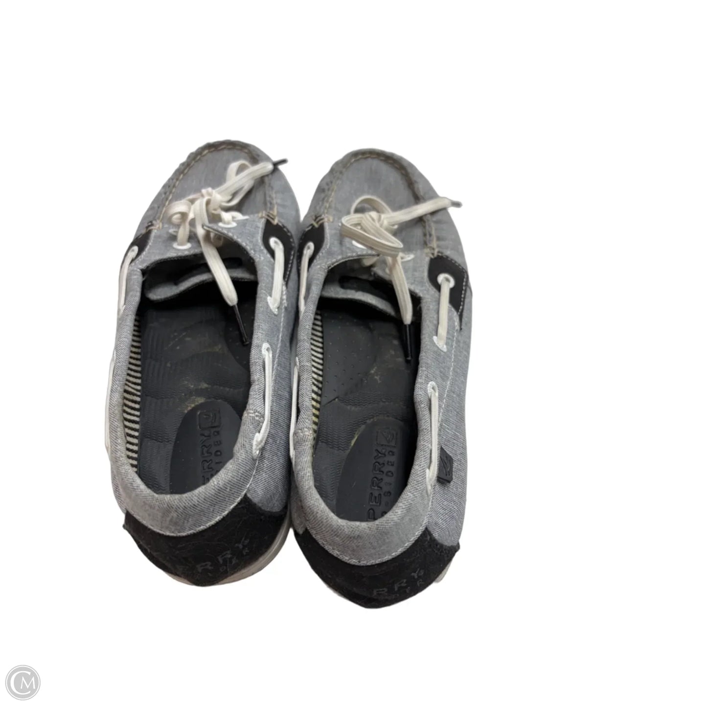 Shoes Flats By Sperry In Black & Grey, Size: 7.5