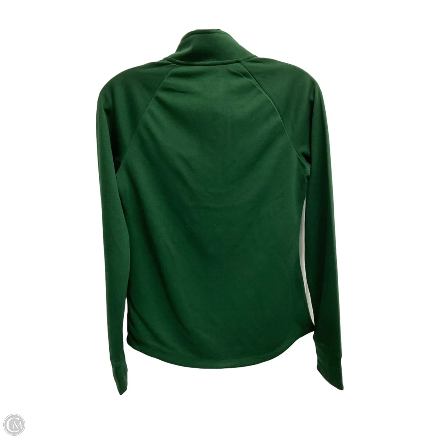 Athletic Top Long Sleeve Collar By Under Armour In Green, Size: Xs