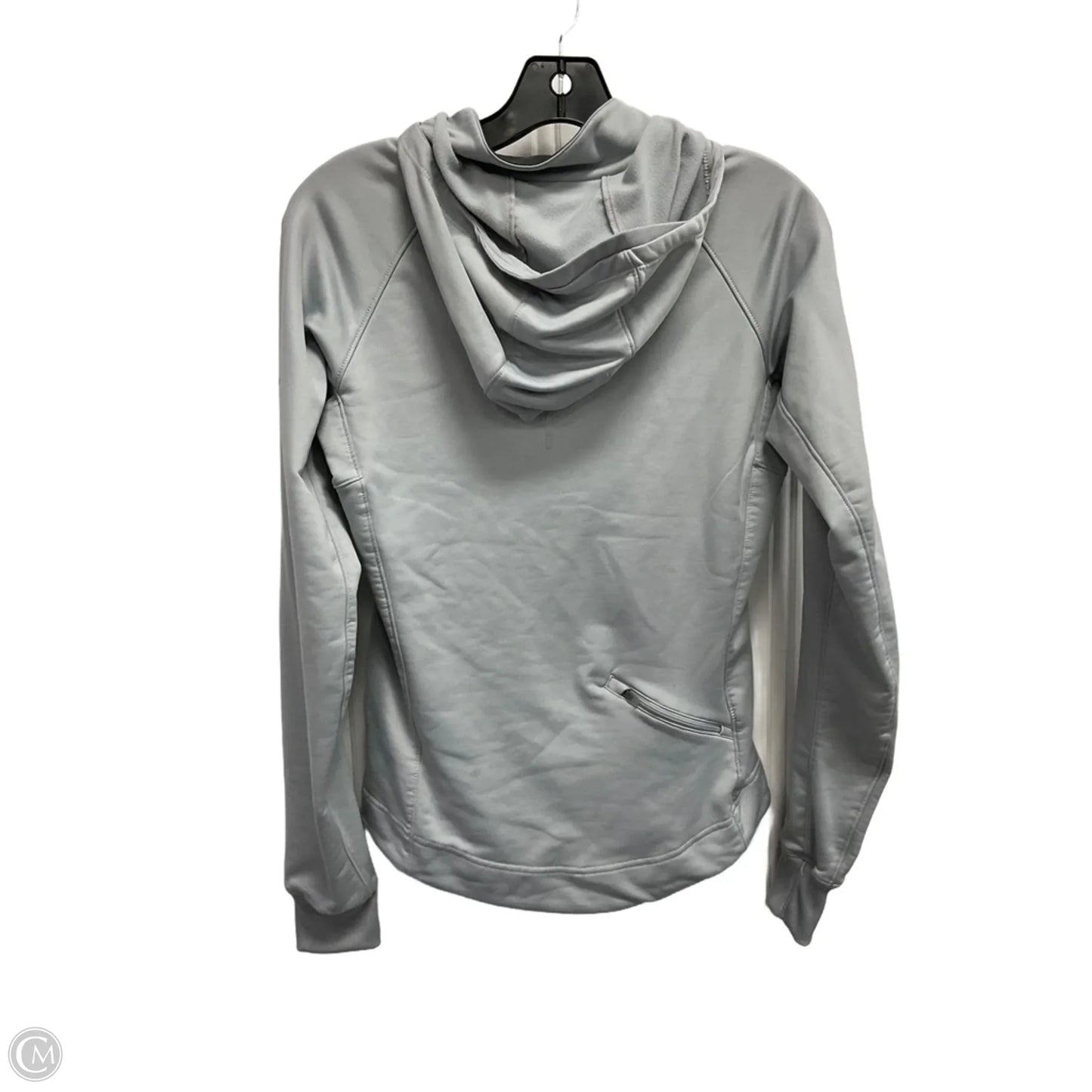 Athletic Jacket By Nike In Grey, Size: S