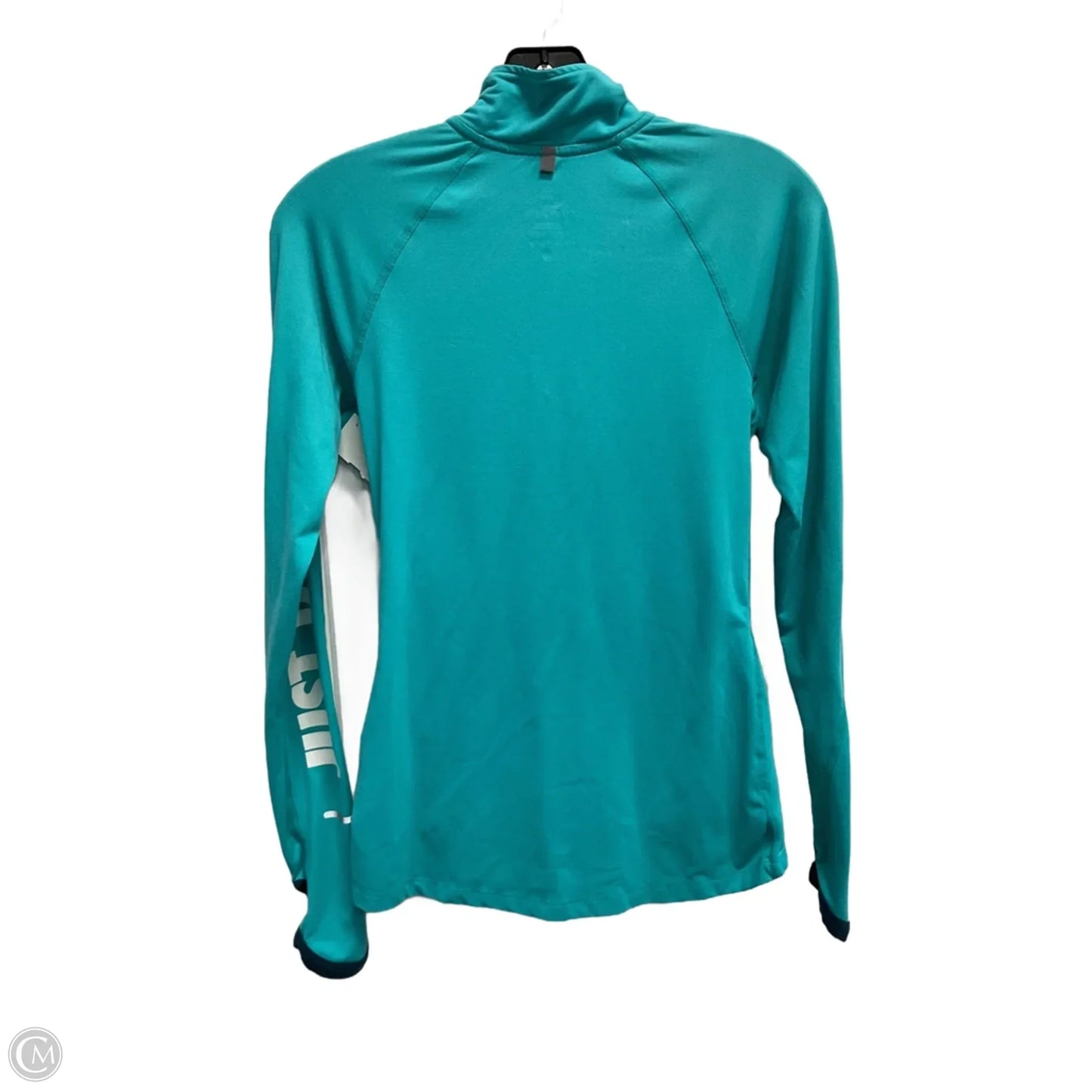 Athletic Jacket By Nike In Aqua, Size: Xs