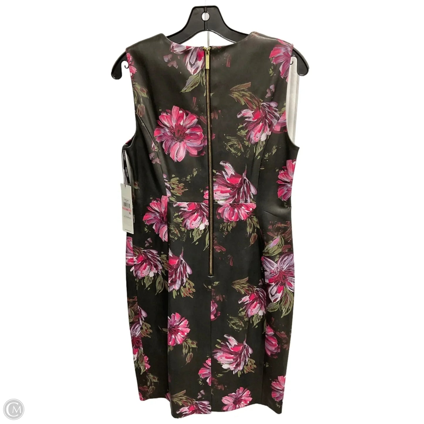 Dress Party Midi By Calvin Klein In Floral Print, Size: 10