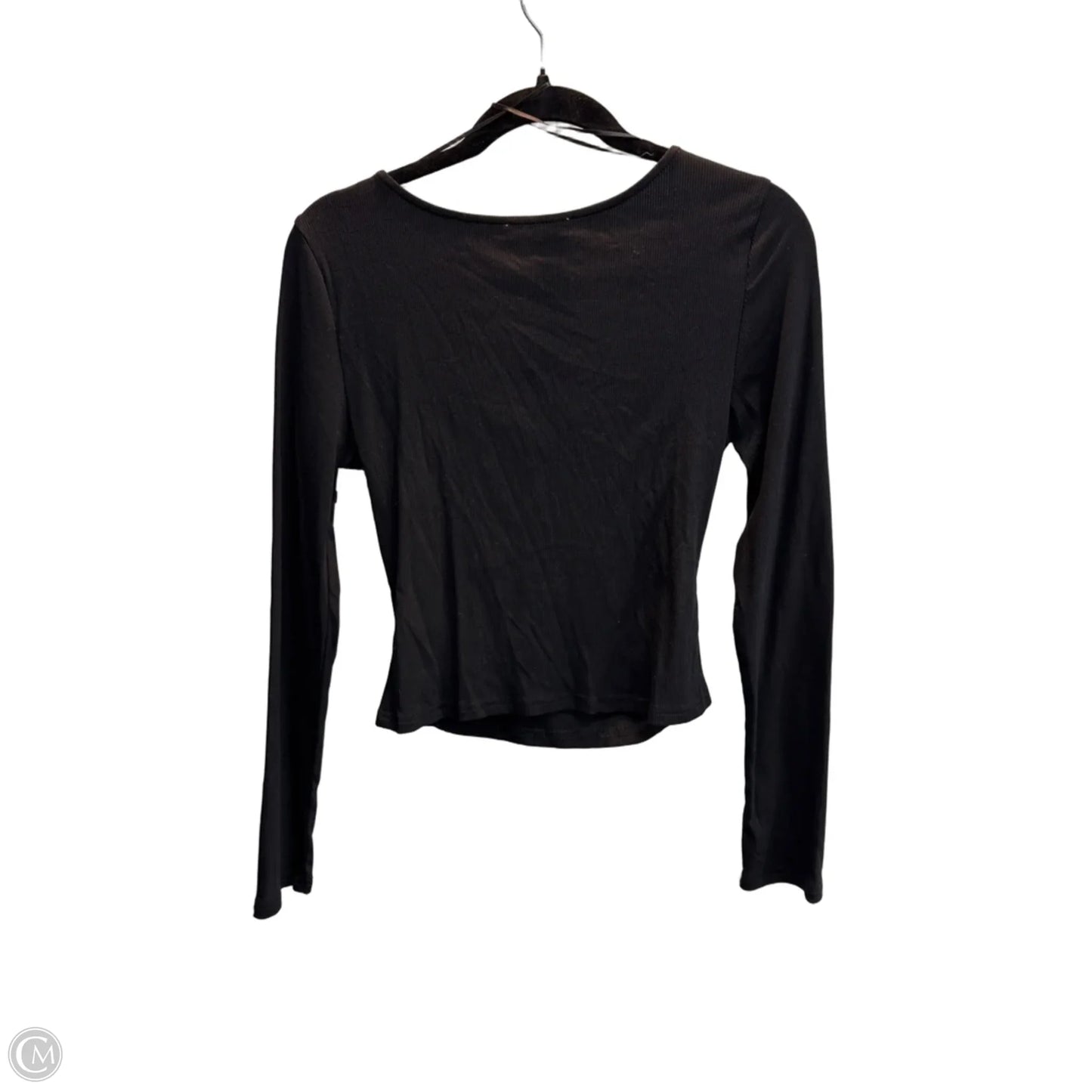 Top Long Sleeve By Clothes Mentor In Black, Size: M