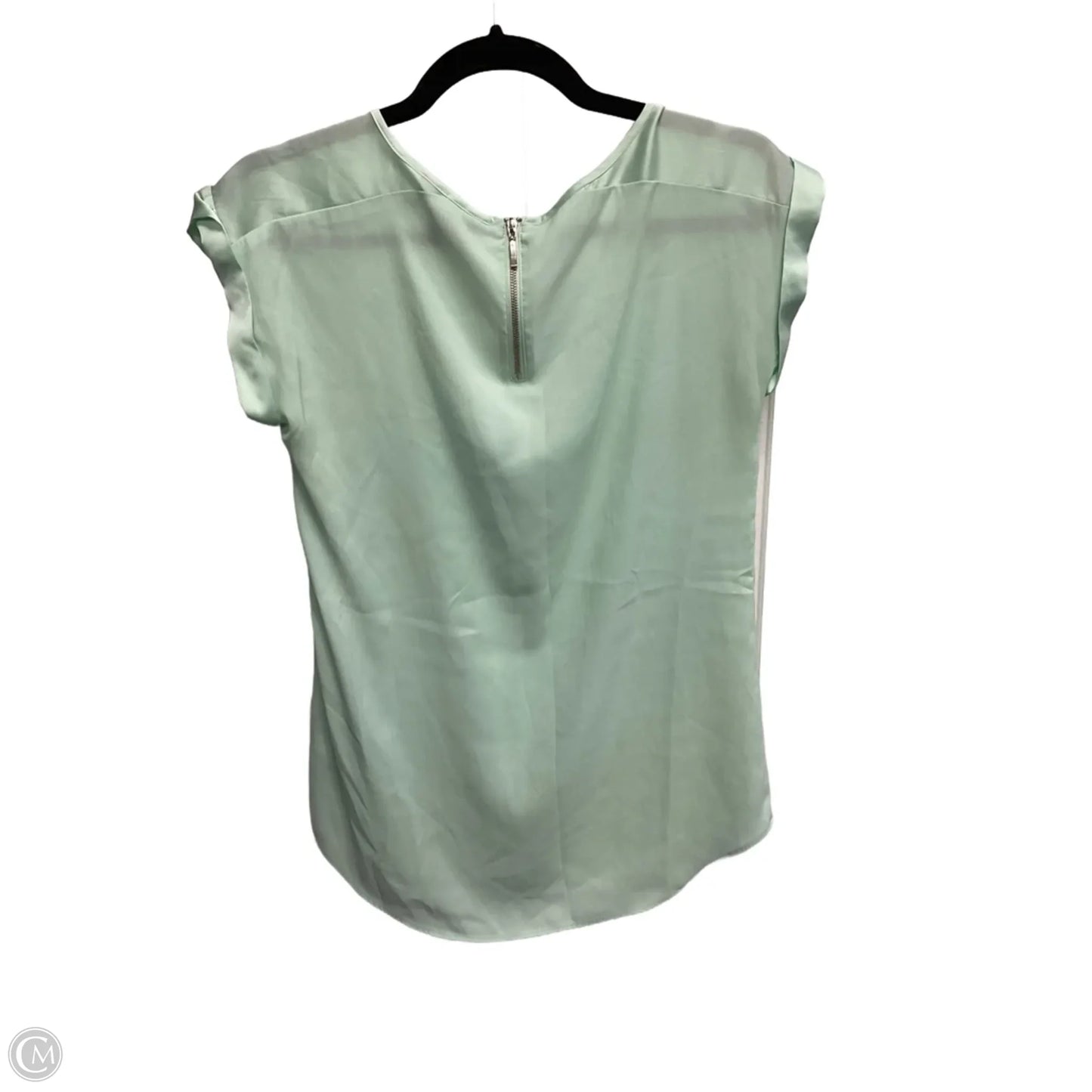 Blouse Short Sleeve By Express In Green, Size: Xs