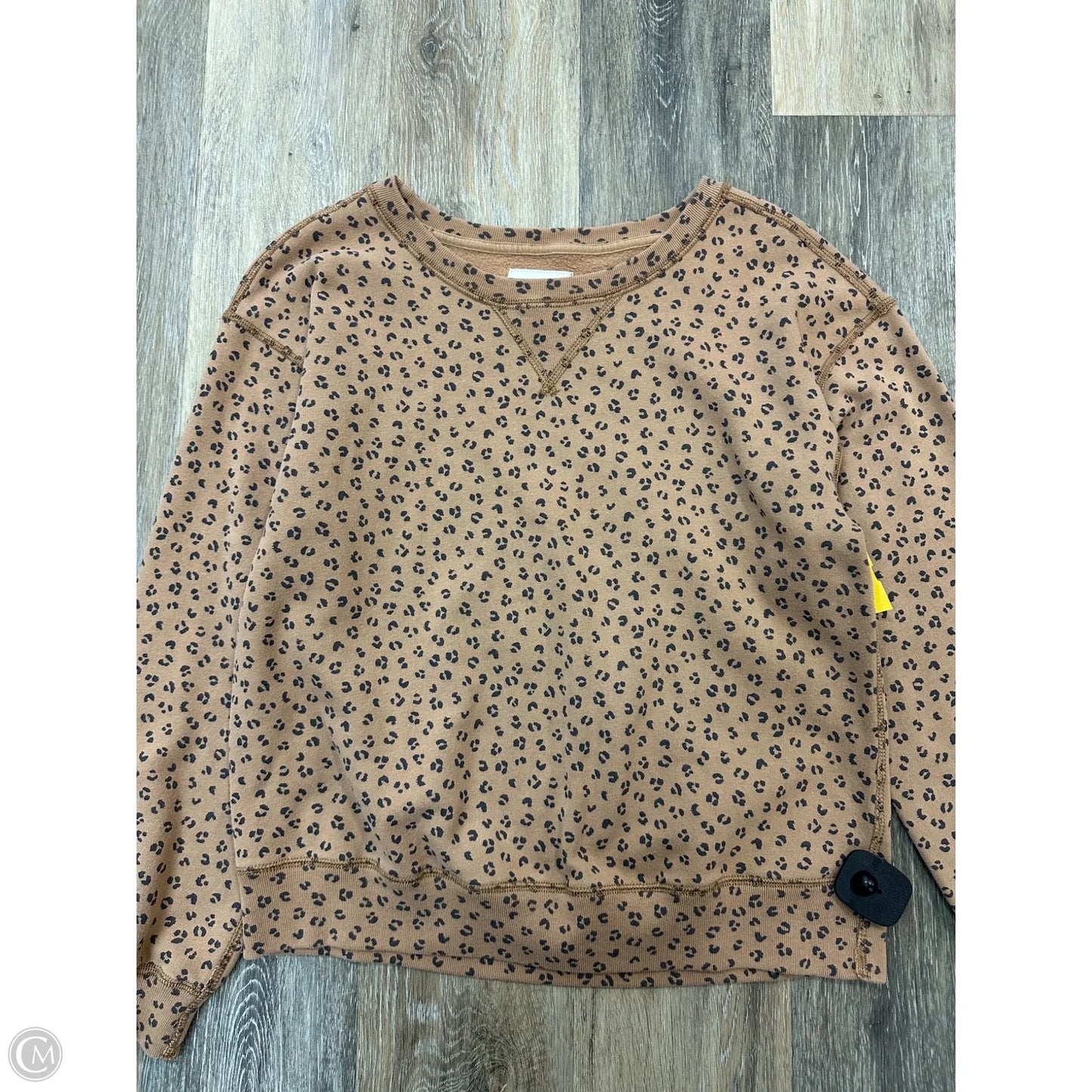 Sweatshirt Crewneck By Abercrombie And Fitch In Animal Print, Size: S