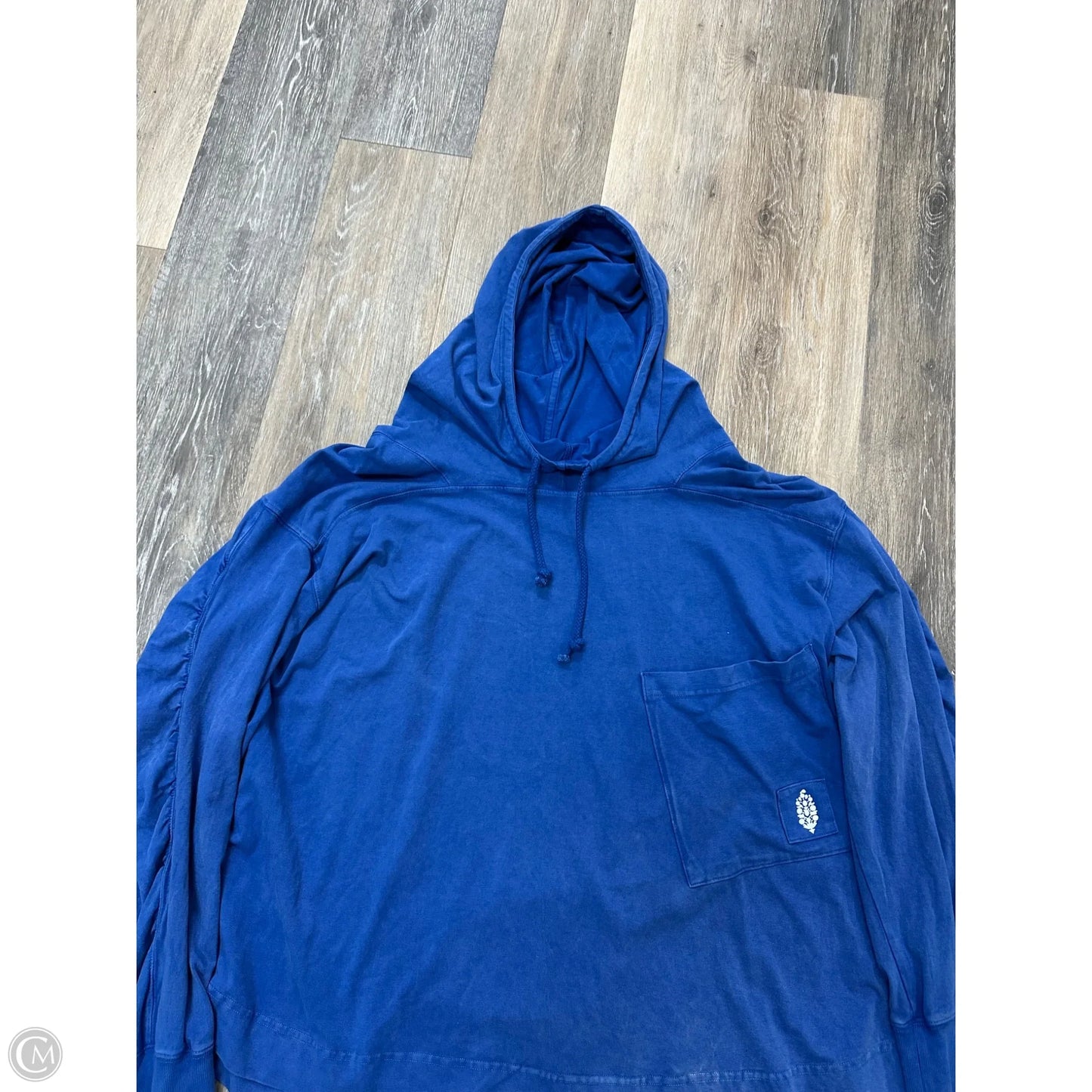 Athletic Top Long Sleeve Hoodie By Free People In Blue, Size: S