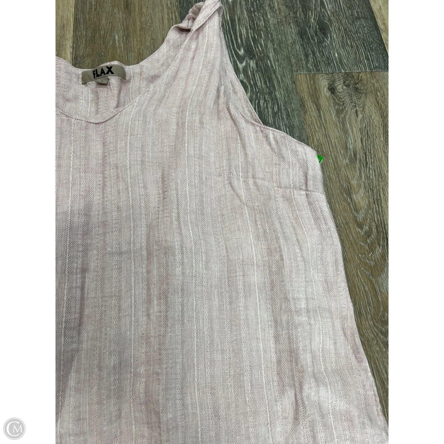 Dress Linen By Flax In Pink, Size: L