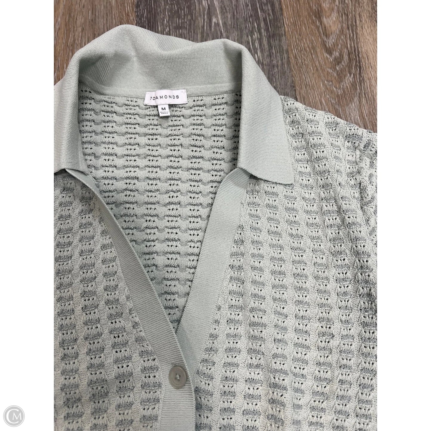 Blouse Short Sleeve By 7 Diamonds In Green, Size: M