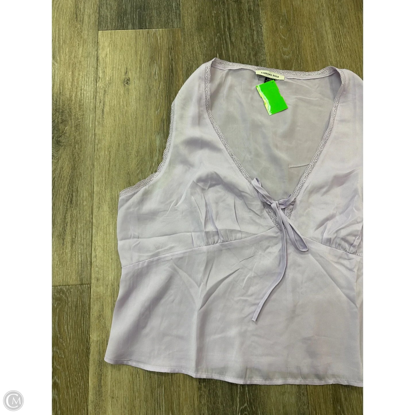 Top Sleeveless By American Eagle In Purple, Size: L