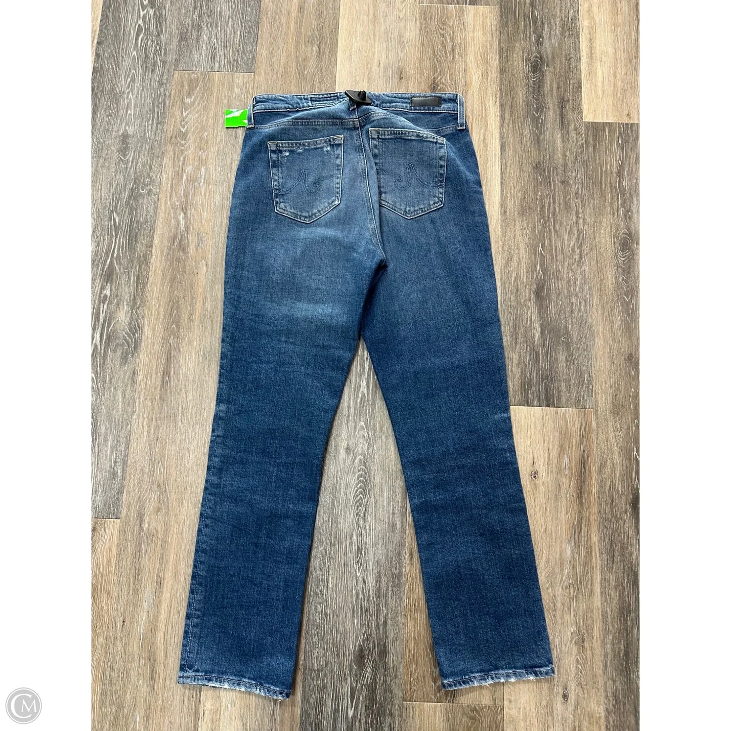 Jeans Straight By Adriano Goldschmied In Blue Denim, Size: 8