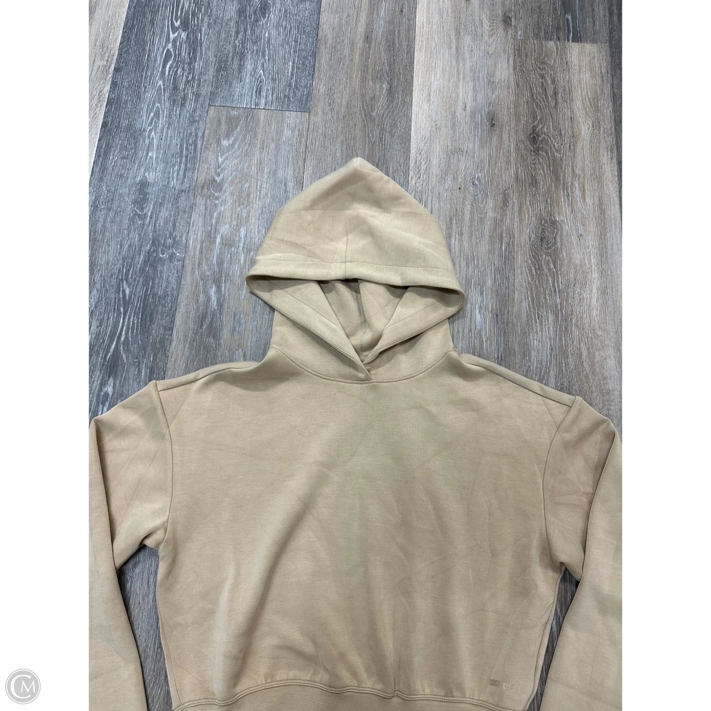Athletic Sweatshirt Hoodie By 7 Diamonds In Tan, Size: S