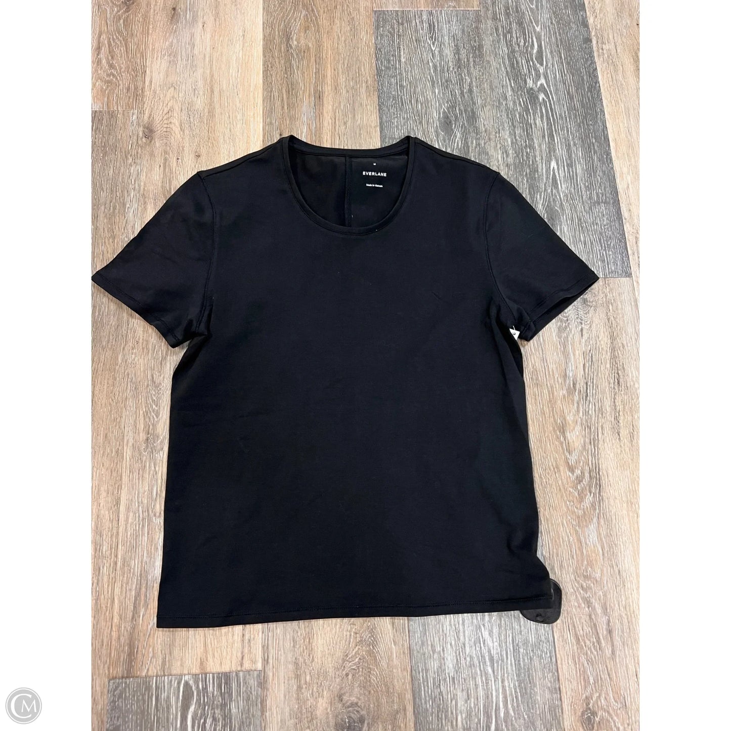 Top Short Sleeve By Everlane In Black, Size: M