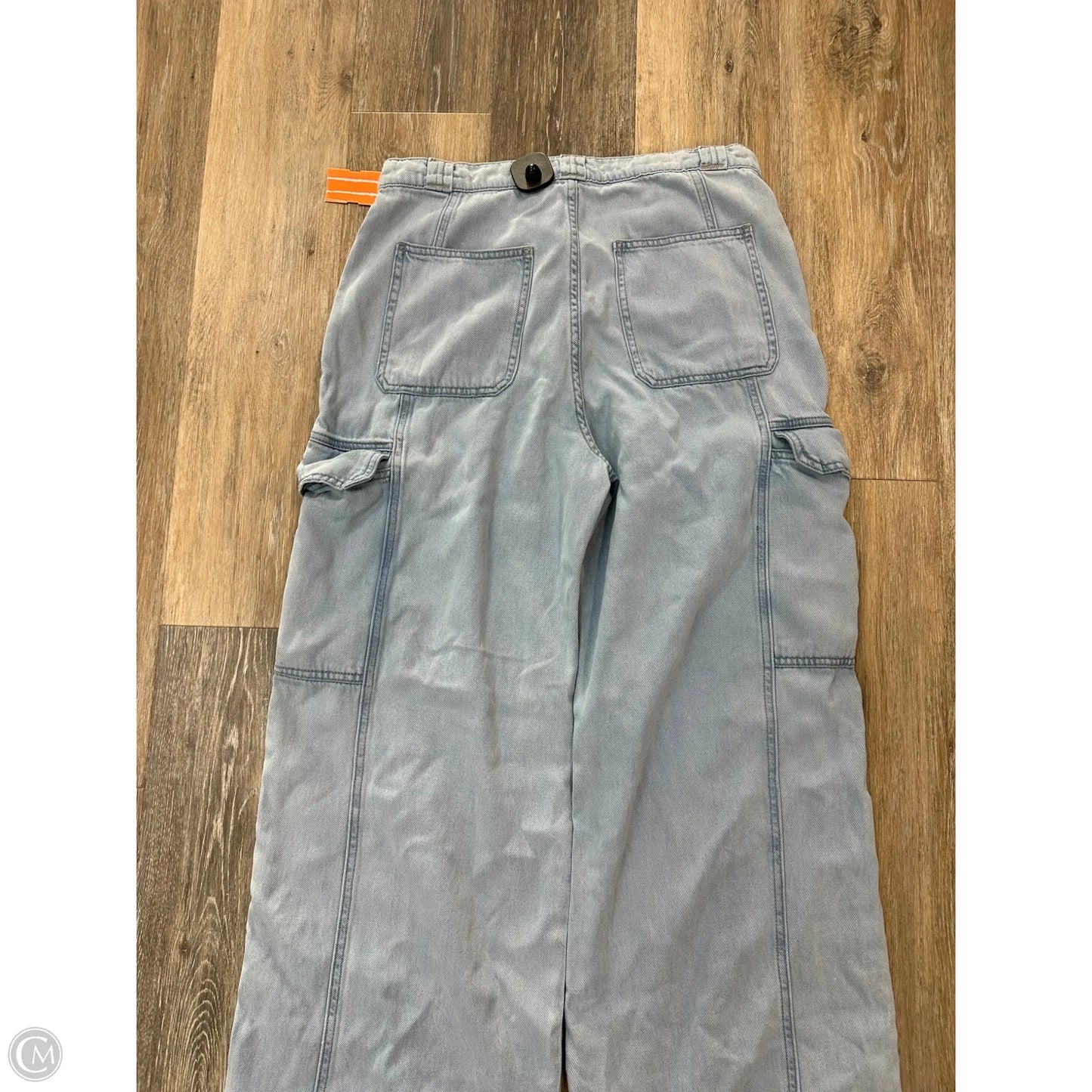 Jeans Wide Leg By Hudson In Blue Denim, Size: 14