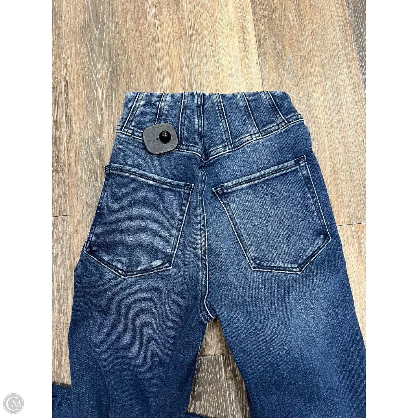 Jeans Flared By Good American In Blue Denim, Size: 24
