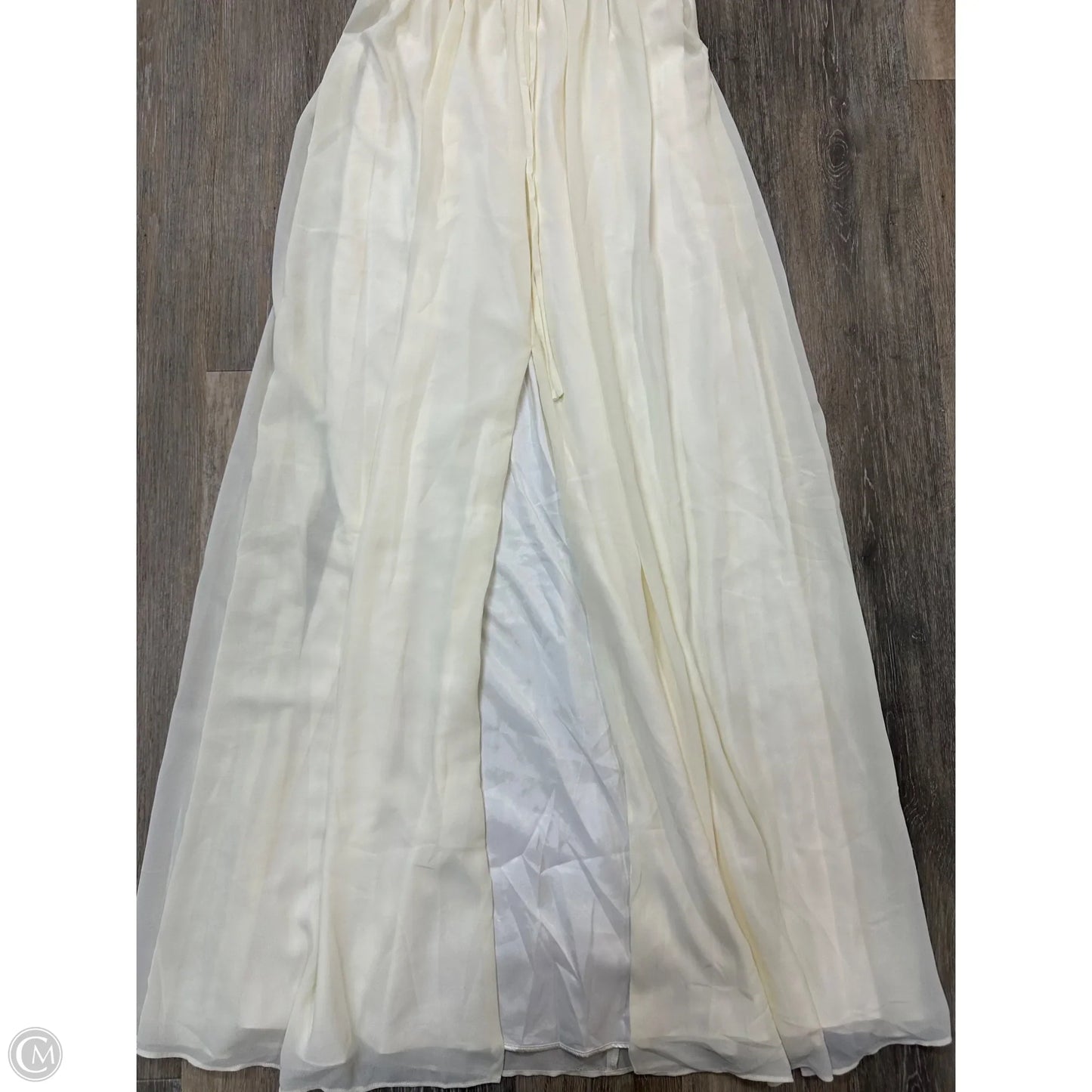 Dress Party Long By Lulus In Cream, Size: S