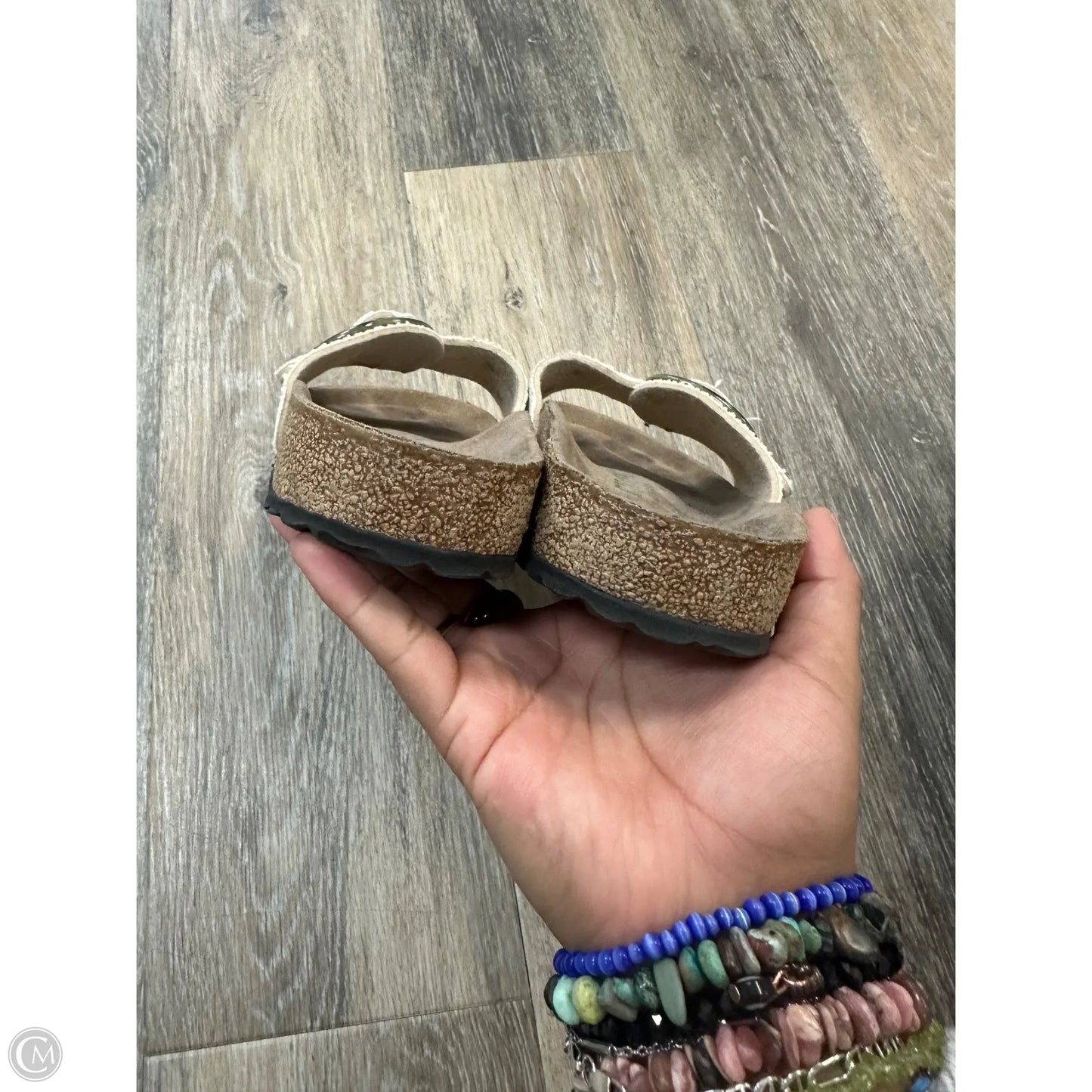 Sandals Flats By Birkenstock In Tan, Size: 7.5