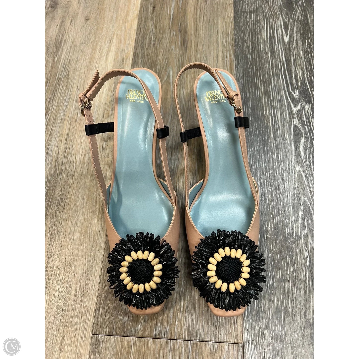 Sandals Heels Kitten By Frances Valentine In Tan, Size: 7