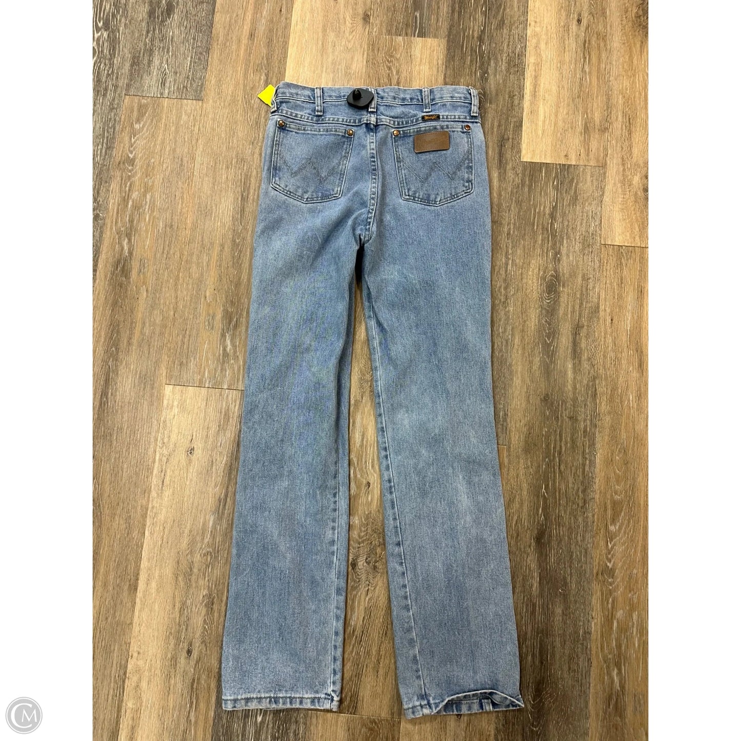 Jeans Straight By Wrangler In Blue Denim, Size: 12