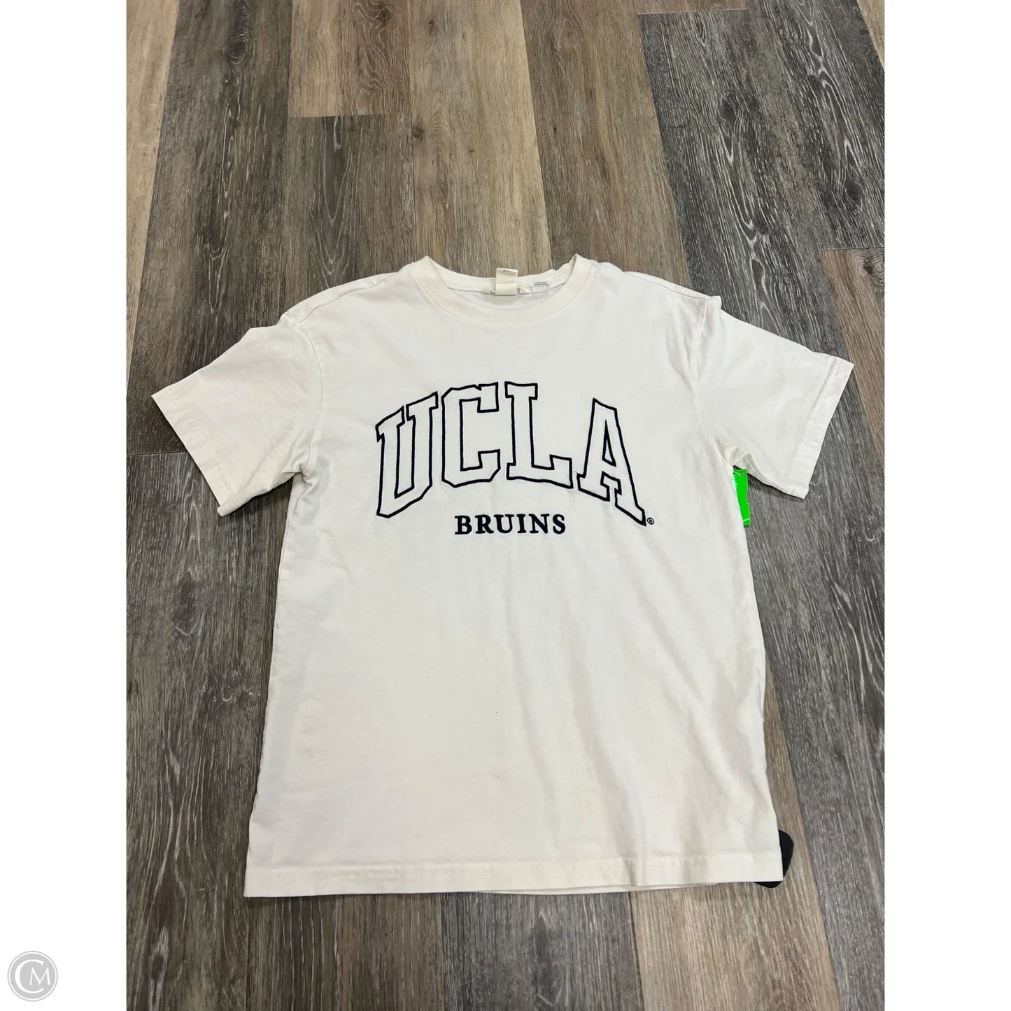 Top Short Sleeve By H&m In White, Size: Xs