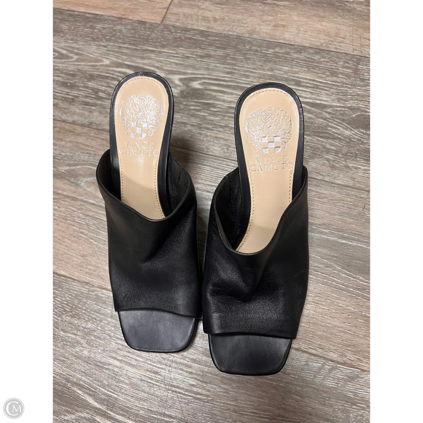 Sandals Heels Kitten By Vince Camuto In Black, Size: 6