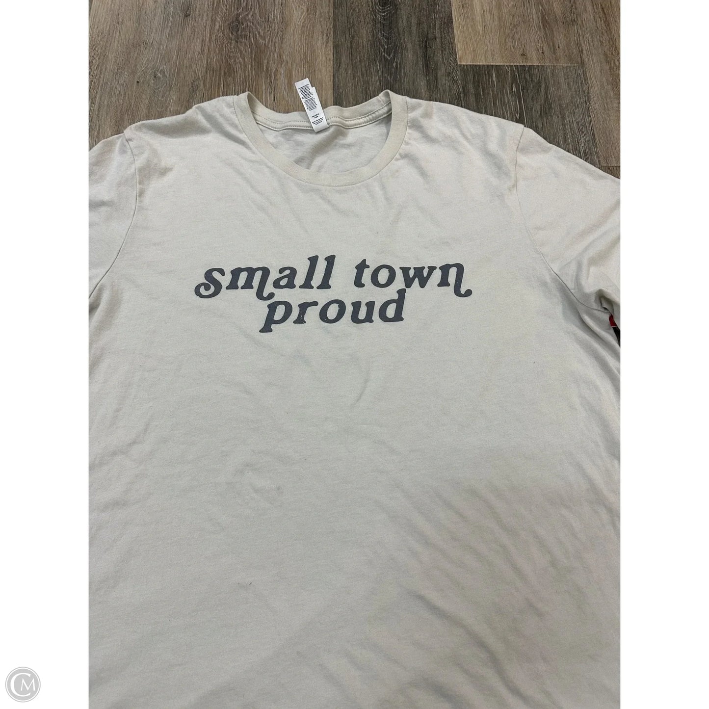 Top Short Sleeve By Bella + Canvas In Cream, Size: Xl