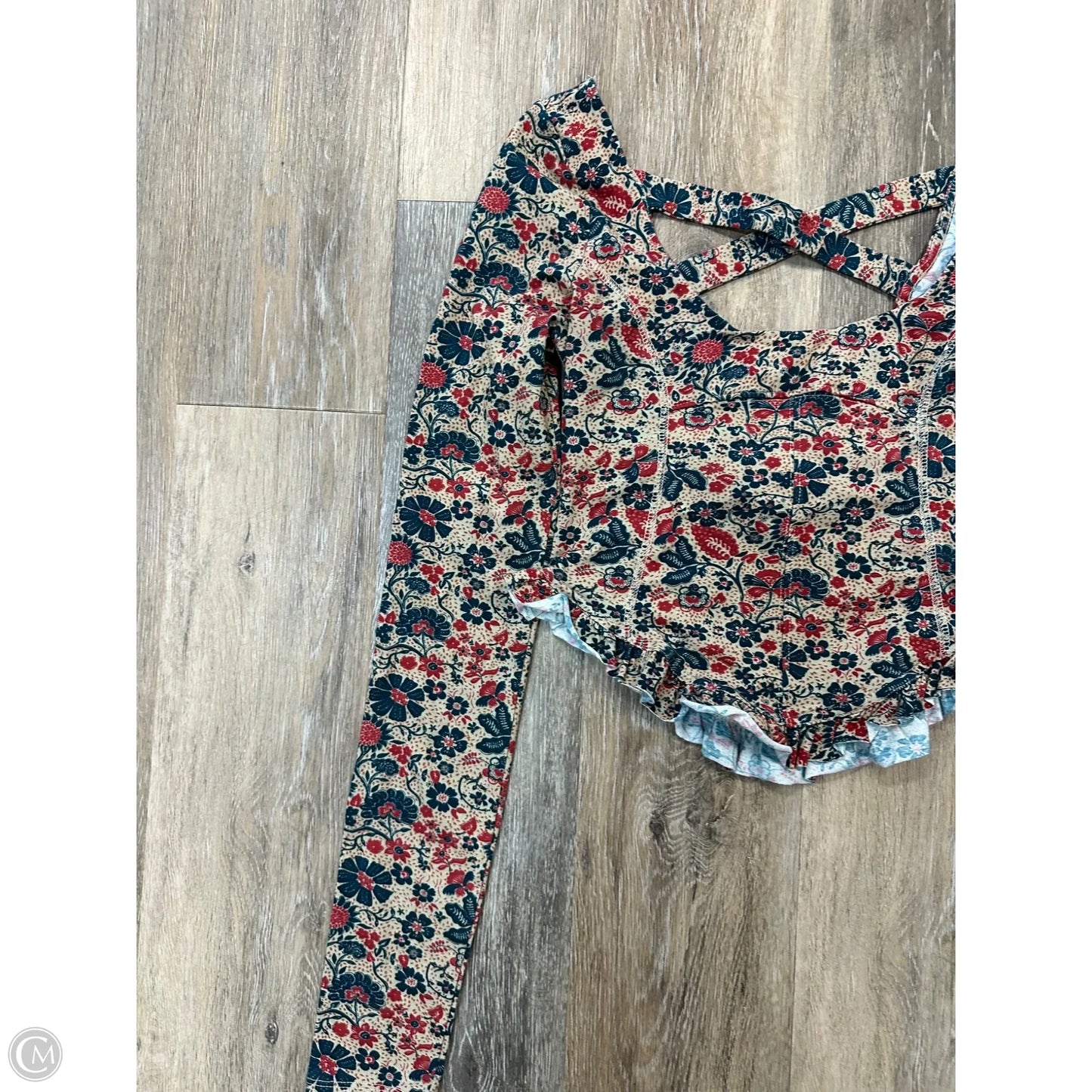 Top Long Sleeve By Free People In Floral Print, Size: S