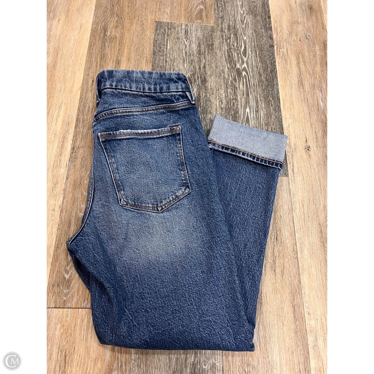 Jeans Straight By Good American In Blue Denim, Size: 2/26