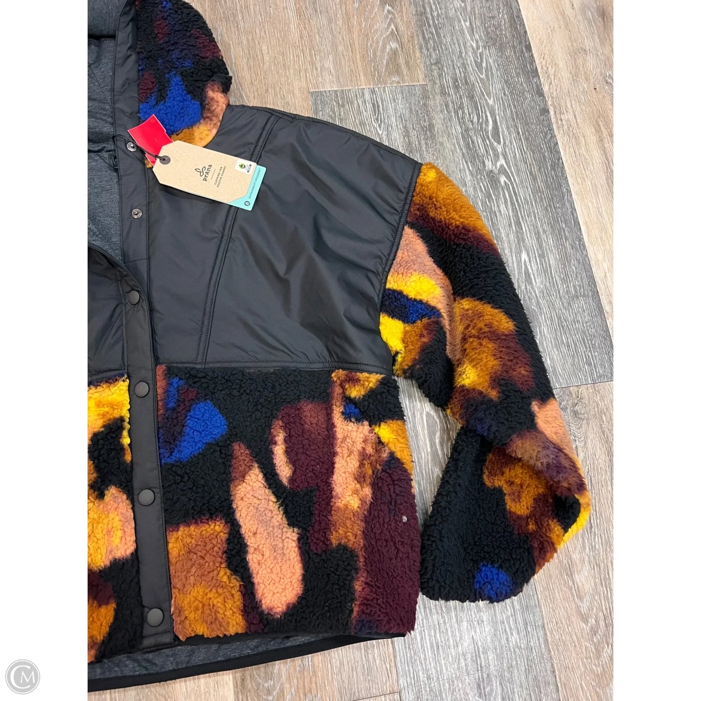 -Jacket Faux Fur & Sherpa By Prana In Multi-colored, Size: S