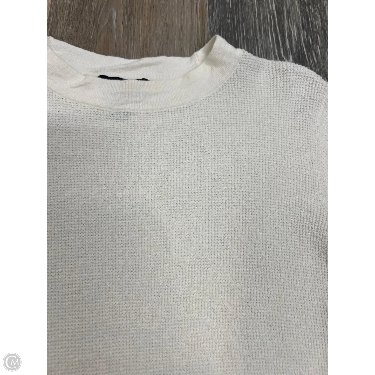 Top Short Sleeve By Eileen Fisher In White, Size: S