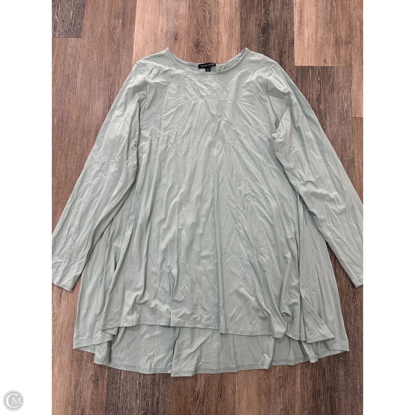 Tunic Long Sleeve By Eileen Fisher In Green, Size: Xl