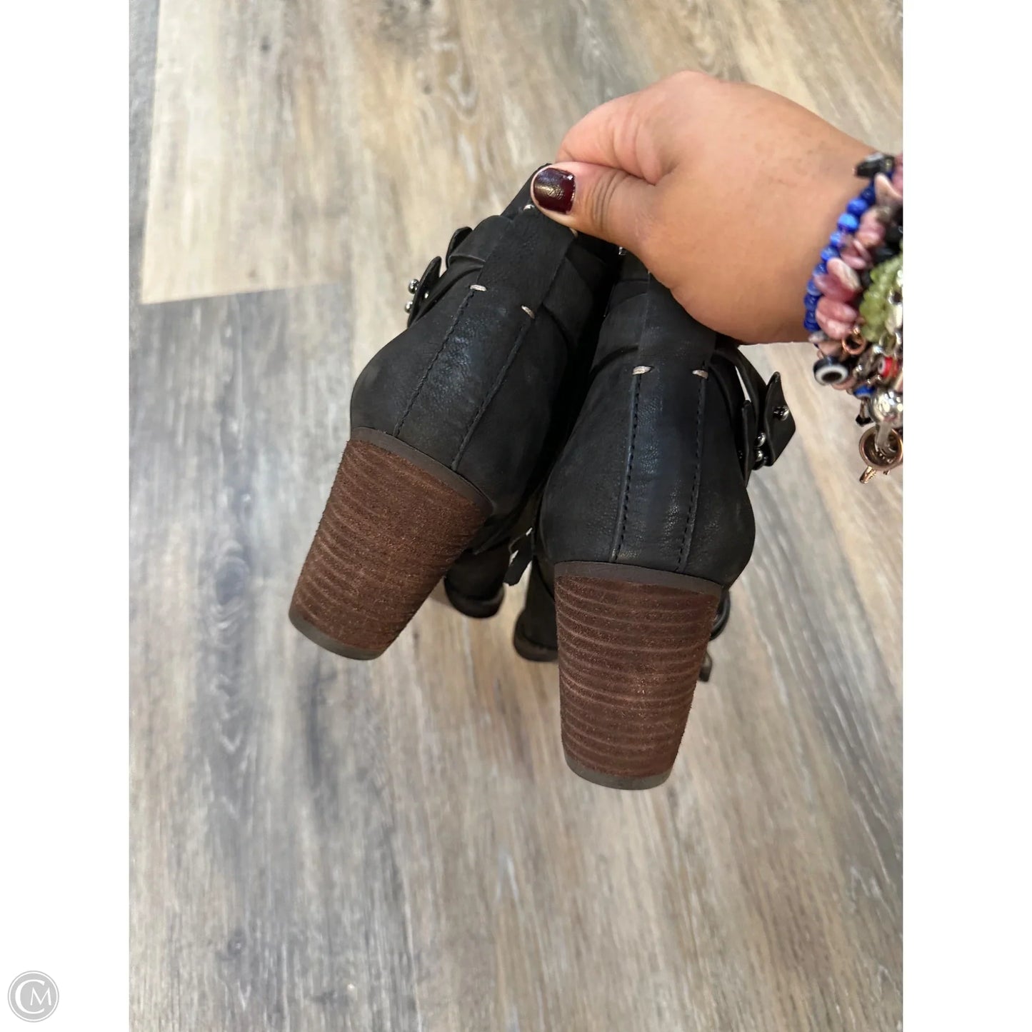 Boots Ankle Heels By Sam Edelman In Black, Size: 9